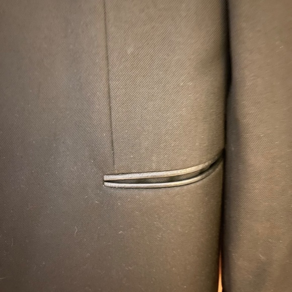 Men's Saint Laurent Black Blazer with Leather Detail EU48 US38 - Picture 4 of 8